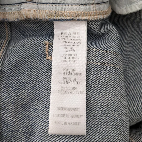 FRAME Distressed Dark Wash Jeans Size 31 - Picture 10 of 10
